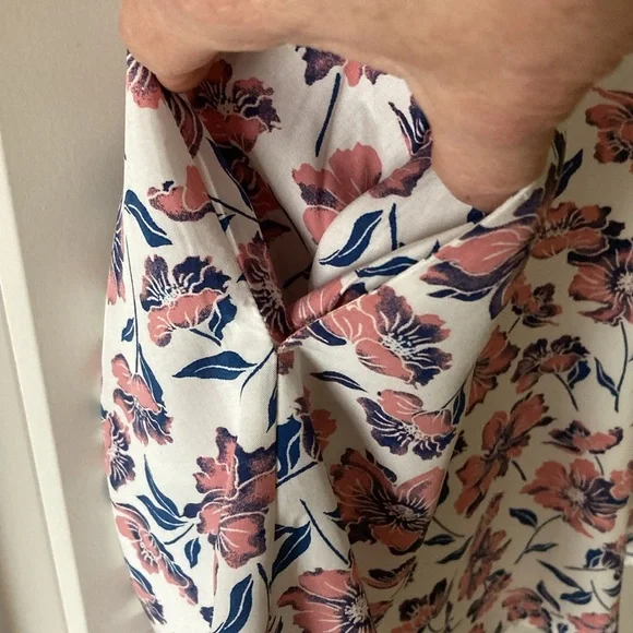 Gap women’s floral dress v-neck sm cap sleeves NWT lined spring summer casual - Picture 3 of 9